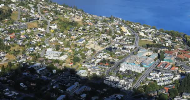 Aerial View Queenstown New Zealand — Stock Video