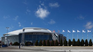 Arlington, Texas, AMERIKA Birleşik Devletleri - 7 Ocak 2016: Nfl's Dallas Cowboys, At&T Stadyumu'na ev sahipliği yaptı