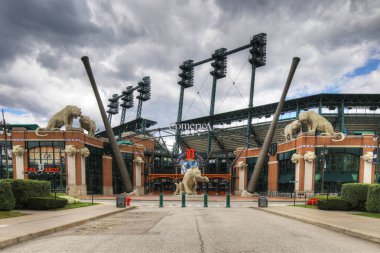 Detroit'teki Comerica Park'a Giriş