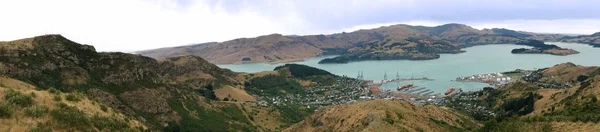 Panorama Lyttelton Near Christchurch, Új-Zéland — Stock Fotó