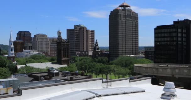 纽黑文的场景 康涅狄格州城市景观 — 图库视频影像