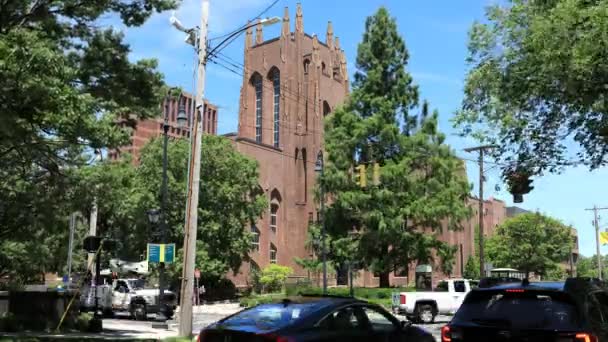 New Haven Connecticut Estados Unidos Julio 2019 Timelapse Yale Peabody — Vídeo de stock