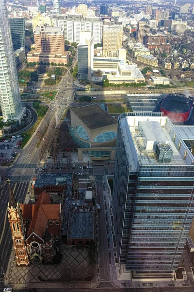 Vista aérea vertical en Dallas, Texas — Foto de Stock