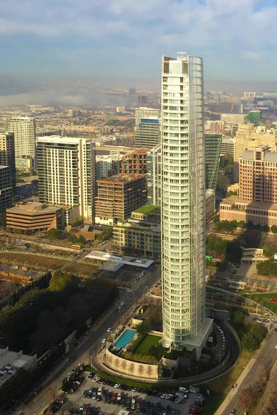 Vista aérea vertical em Dallas — Fotografia de Stock