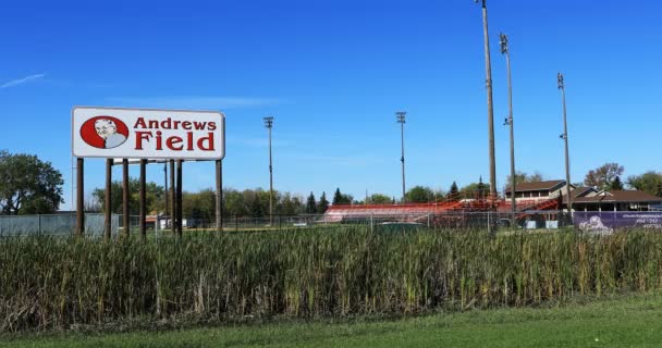 Brandon Manitoba Canada Вересня 2019 Andrews Field Brandon Manitoba Відкритий — стокове відео