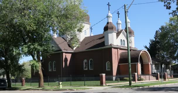 Brandon Manitoba Canada September 2019 Nativity Blessed Virgin Mary Ukrainian — Stock Video