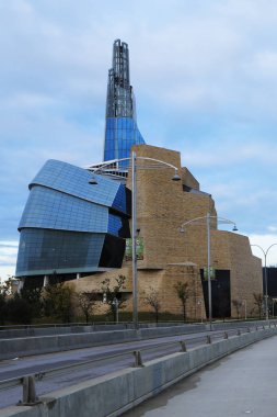 Winnipeg, Kanada 'daki İnsan Hakları Müzesi Dikey