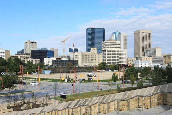 Vista panorâmica de Winnipeg, Manitoba — Fotografia de Stock