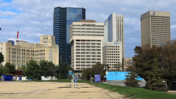 Winnipeg Kanada Centrum Miasta Timelapse — Wideo stockowe