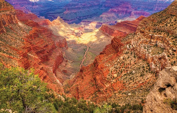 Die Erstaunliche Farbe Des Grand Canyon Morgen — Stockfoto