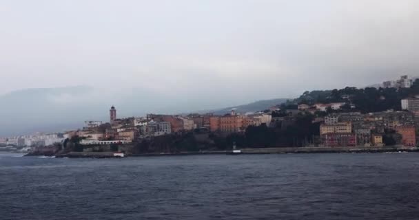 Timelapse Från Färja Som Lämnar Livorno Italien — Stockvideo