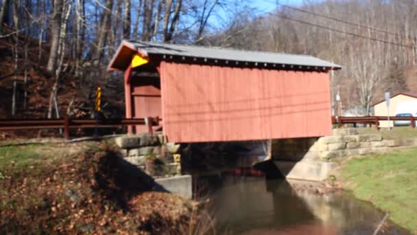 Batı Virginia Abd Yüzlerce Kapalı Köprü — Stok video
