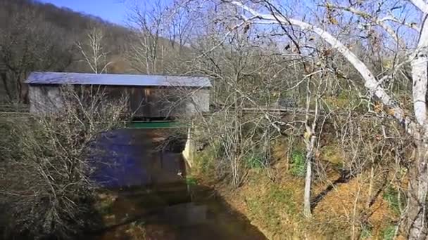 Dover Covered Bridge Kentucky Estados Unidos — Vídeo de stock