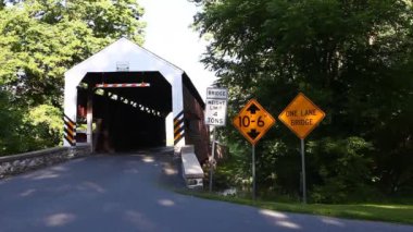 Shencks Mill Kapalı Köprüsü Pennsylvania, ABD