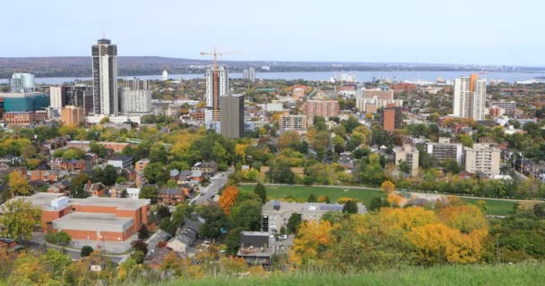 Colorida Escena Hamilton Ontario Otoño — Vídeo de stock