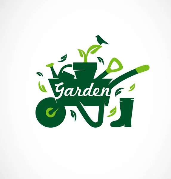Κηπουρική Σύνολο Εικονιδίων Εργαλεία Κήπου — Διανυσματικό Αρχείο