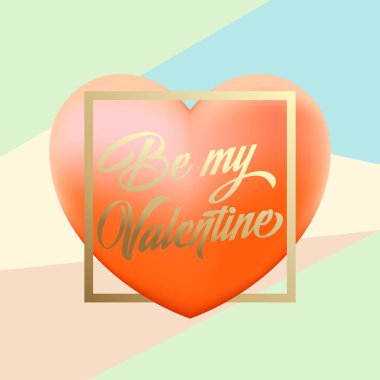 Pembe kalp siluet renkli arka plan üzerinde ile hassas Sevgililer günü vektör selamlar. Klas nazik kartı veya Poster şablonu