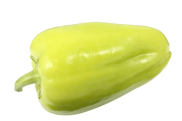 Single Ripe Bell Pepper Also Known Sweet Pepper Capsicum Isolated Stock Picture