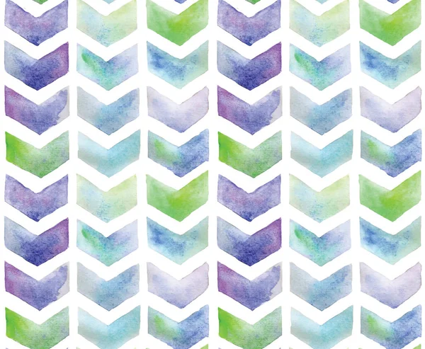 Zigzag Chevron Seamless Pattern Bright Ornament Blue Green Purple Isolated — Stock Photo, Image