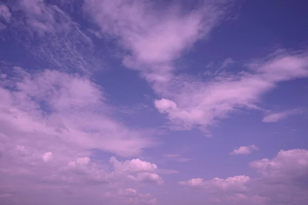 Рожевий Захід Сонця Небо Хмарами Ніжний Фіолетовий Фон Неба — стокове фото