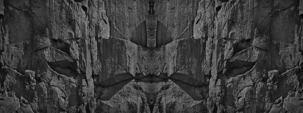 Тёмно Серый Гранж Фон Черно Белый Каменный Фон Гранж Баннер — стоковое фото