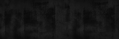 Siyah soyut arka plan. Esmer bir geçmişi var. Monokrom paslı metal dokusu. Tasarımınız için kopyalama alanı olan geniş grunge pankartı.