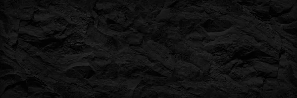 Abstrakter Schwarzer Hintergrund Dunkler Steinhintergrund Schwarze Gesteinsstruktur Bergoberfläche Nahaufnahme Steinmauer — Stockfoto