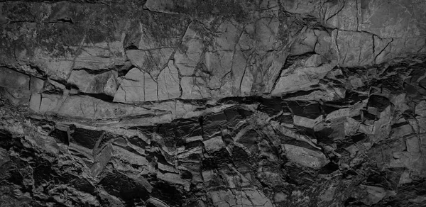 Czarno Białe Tło Objętościowe Czarne Tło Kamienia Efekt Struktura Skalna — Zdjęcie stockowe
