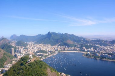 Rio de Janeiro, Brezilya, görünümü güzel güneşli bir günde.
