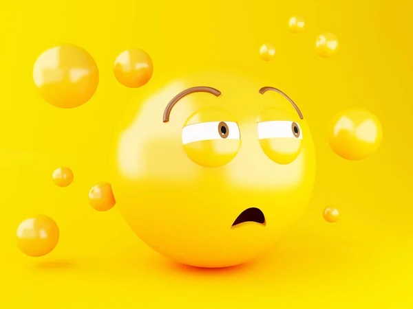 Illustrazione Icone Emoji Con Espressioni Facciali Concetto Social Media — Foto Stock