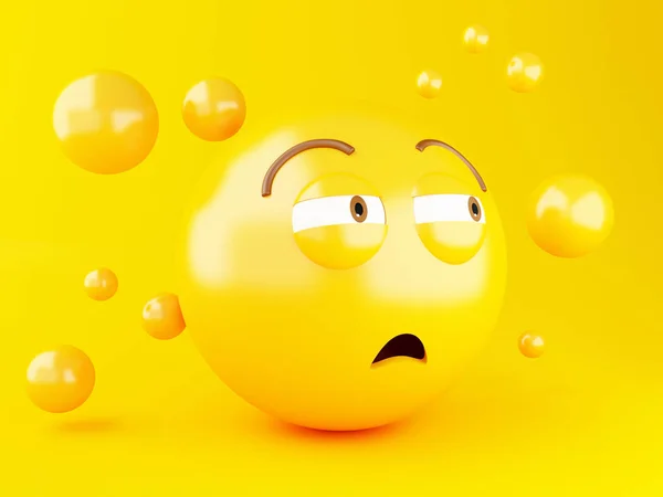 Ilustración Iconos Emoji Con Expresiones Faciales Concepto Redes Sociales — Foto de Stock