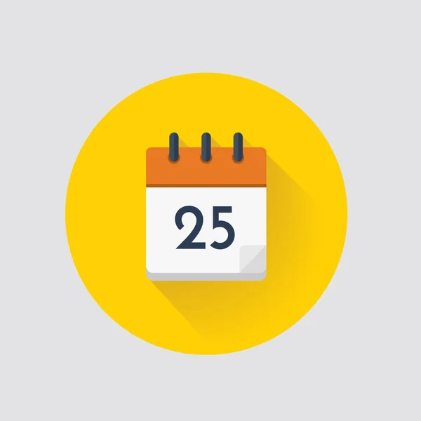 Ilustración Vectorial Día Calendario Icono Del Calendario — Archivo Imágenes Vectoriales