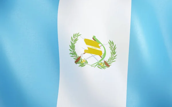 Ilustração Bandeira Guatemala Acenando Vento — Fotografia de Stock