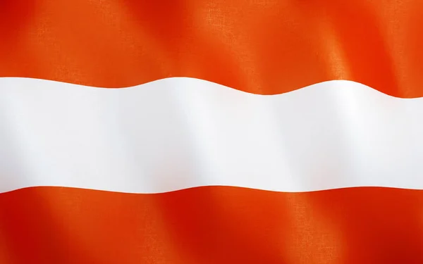 Illustratie Vlag Van Oostenrijk Wuiven Wind — Stockfoto