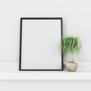 3D çizim. Ev iç poster kadar sahte.