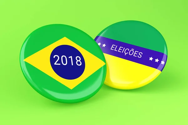 Illustration Stichwahl 2018 Brasiliens Wahlkonzept — Stockfoto