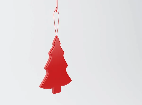 Illustration Abstrakter Weihnachtsbaum Auf Weißem Hintergrund Weihnachtsferien Konzept — Stockfoto