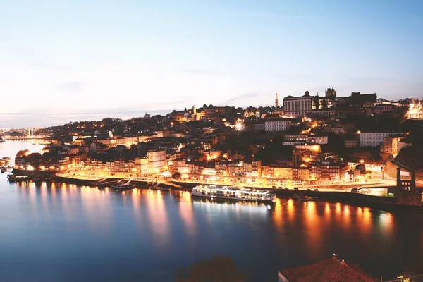 Vue Sur Coucher Soleil Ville Porto Portugal — Photo