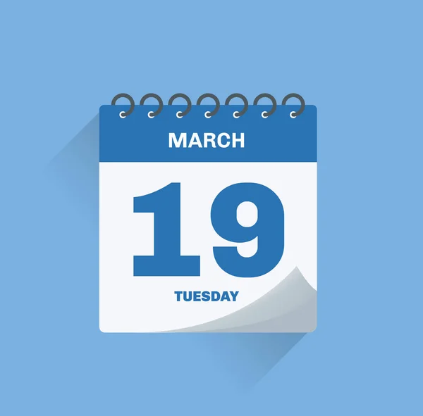 ベクトルの図 日日カレンダー — ストックベクタ