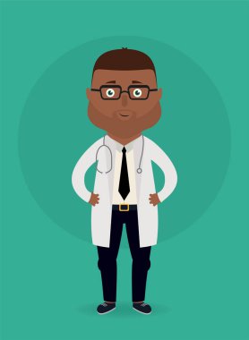 Vektör çizim. Doktor.