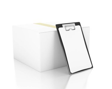 chek listesi ile 3D karton kutular.