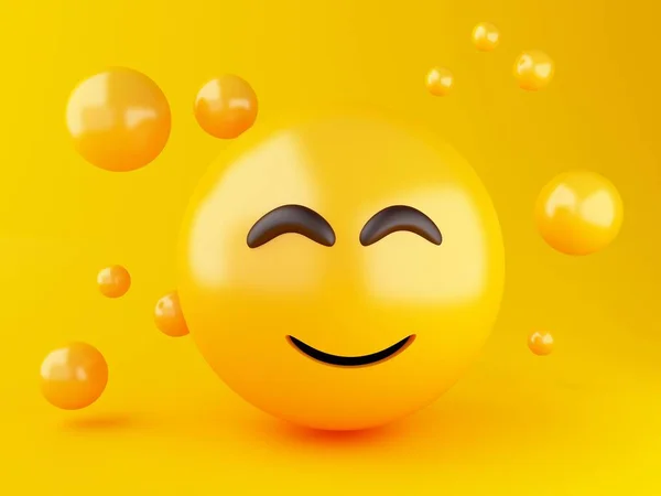 Ícones 3d Emoji — Fotografia de Stock