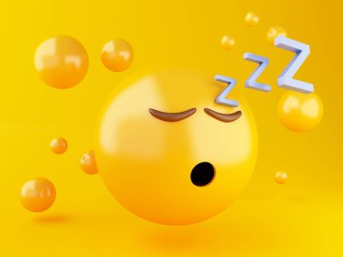 3D uyku Emoji