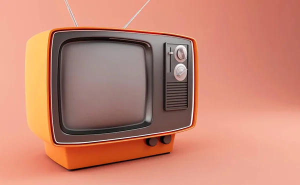 3d retro tv — Foto de Stock