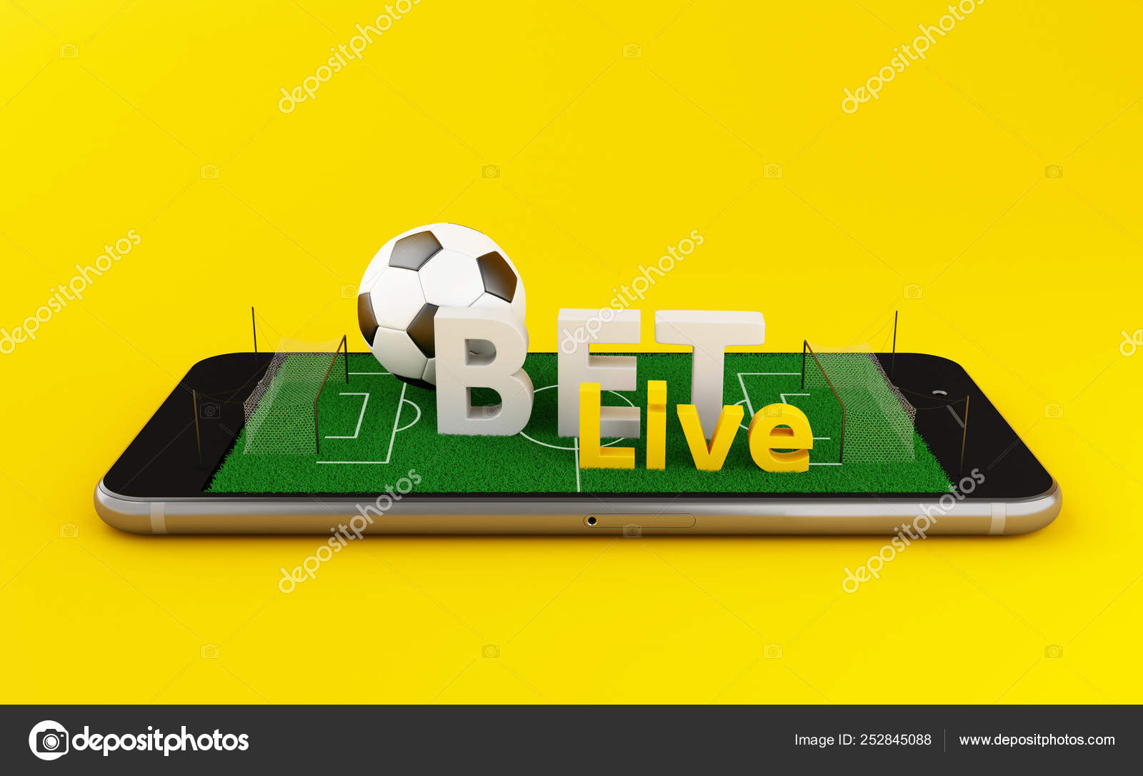 3d Soccer bet online ⬇ Stock Photo, Image by © nicomenijes #252845088