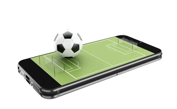 3d Soccer bet online — Stock Photo, Image
