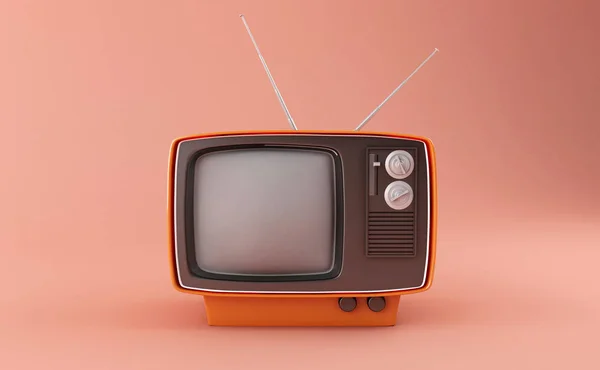 3d retro tv — Foto de Stock