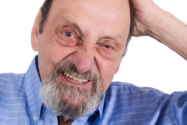 Yaşlı adam endişeli