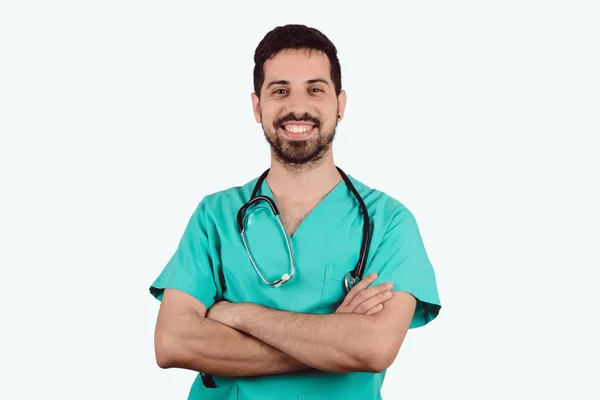 Portrait of  young doctor man. — Stock Photo, Image
