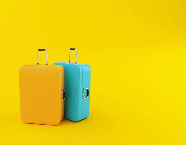 3D подорож валізу . — стокове фото